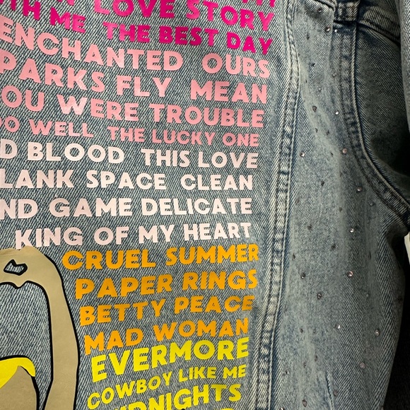 Taylor Swift Eras Tour Denim Jean Jacket - Picture 2 of 6
